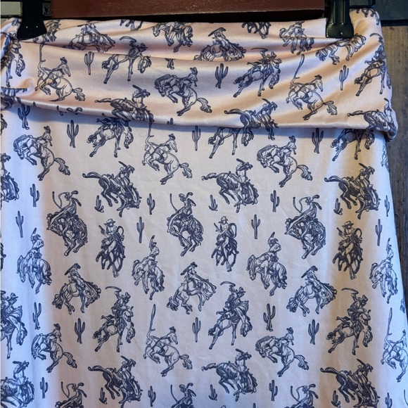 Cowboy print Maxi Skirt - Picture 2 of 2